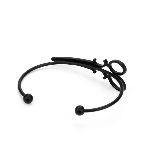 Decorative Scissor Bracelet Bangle Cuff - Picture 13 of 16